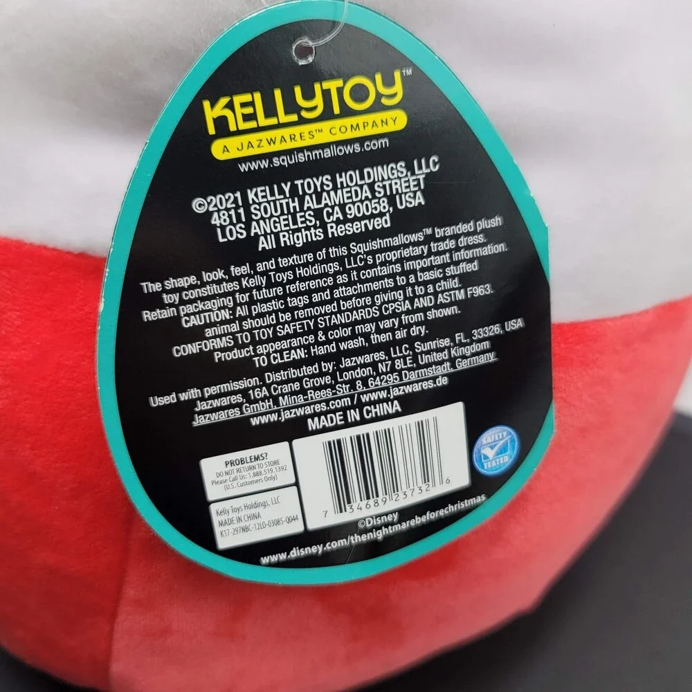 Squishmallows Disney Nightmare Before Christmas LOCK 10" Plush - Picture 4 of 9